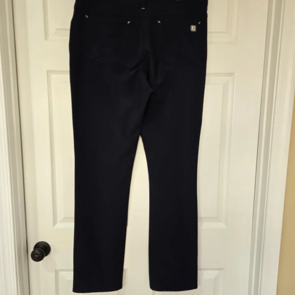 FootJoy Men's Athletic Fit Performance Golf Pants 5 Pocket Navy Blue Size‎ 36x34